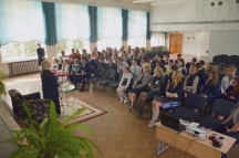 Valentine Gaevaya met with high school students